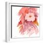 Coral Rose-Sheila Golden-Framed Art Print