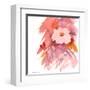 Coral Rose-Sheila Golden-Framed Art Print