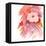 Coral Rose-Sheila Golden-Framed Stretched Canvas