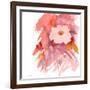 Coral Rose-Sheila Golden-Framed Art Print