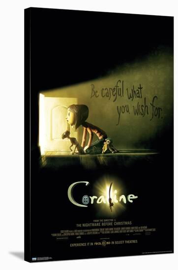 Coraline - Be Careful One Sheet-Trends International-Stretched Canvas