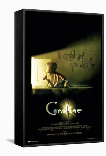 Coraline - Be Careful One Sheet-Trends International-Framed Stretched Canvas