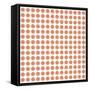 Coralorange Pattern-Effie Zafiropoulou-Framed Stretched Canvas