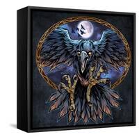 Corax Russ Logo Design-FlyLand Designs-Framed Stretched Canvas