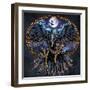 Corax Russ Logo Design-FlyLand Designs-Framed Giclee Print