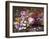 Corbeille de fleurs peintes au naturel-Joseph Nigg-Framed Giclee Print
