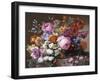 Corbeille de fleurs peintes au naturel-Joseph Nigg-Framed Giclee Print