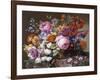 Corbeille de fleurs peintes au naturel-Joseph Nigg-Framed Giclee Print