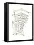 Corbel Sketch III-Ethan Harper-Framed Stretched Canvas