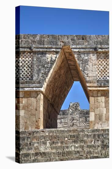 Corbelled Arch, Nuns Quadrangle, Uxmal, Mayan Archaeological Site, Yucatan, Mexico, North America-Richard Maschmeyer-Stretched Canvas