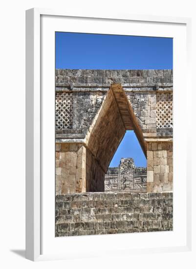 Corbelled Arch, Nuns Quadrangle, Uxmal, Mayan Archaeological Site, Yucatan, Mexico, North America-Richard Maschmeyer-Framed Photographic Print