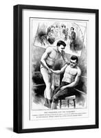 Corbett and Sullivan, 1892-null-Framed Giclee Print