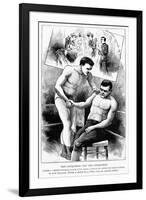 Corbett and Sullivan, 1892-null-Framed Giclee Print