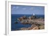 Corbiere Lighthouse and Rocky Coastline, Jersey, Channel Islands, United Kingdom, Europe-Roy Rainford-Framed Photographic Print