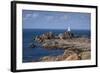 Corbiere Lighthouse and Rocky Coastline, Jersey, Channel Islands, United Kingdom, Europe-Roy Rainford-Framed Photographic Print