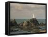 Corbiere Lighthouse, Jersey, Channel Islands, United Kingdom, Europe-Jean Brooks-Framed Stretched Canvas