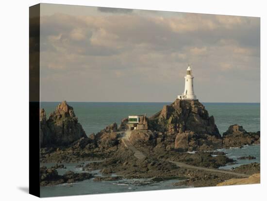 Corbiere Lighthouse, Jersey, Channel Islands, United Kingdom, Europe-Jean Brooks-Stretched Canvas