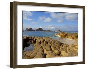 Corbiere Lighthouse, St. Ouens, Jersey, Channel Islands, United Kingdom, Europe-Neale Clarke-Framed Photographic Print