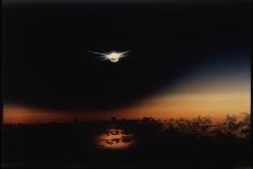 Solar Eclipse Seen from a Plane-Corbis-Mounted Photographic Print