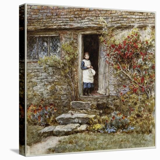 Corcorus Japonica-Helen Allingham-Stretched Canvas