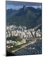 Corcovado Mountain and the Botafogo District of Rio De Janeiro from Sugarloaf Mountain, Brazil-Waltham Tony-Mounted Photographic Print