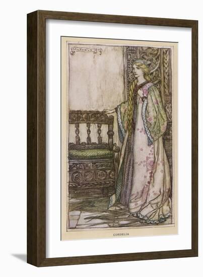 Cordelia in King Lear-Arthur Rackham-Framed Art Print