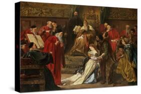 Cordelia in the Court of King Lear, 1873-Sir John Gilbert-Stretched Canvas