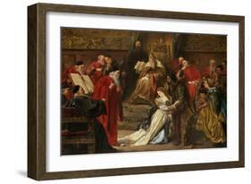 Cordelia in the Court of King Lear, 1873-Sir John Gilbert-Framed Giclee Print