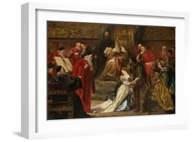 Cordelia in the Court of King Lear, 1873-Sir John Gilbert-Framed Giclee Print