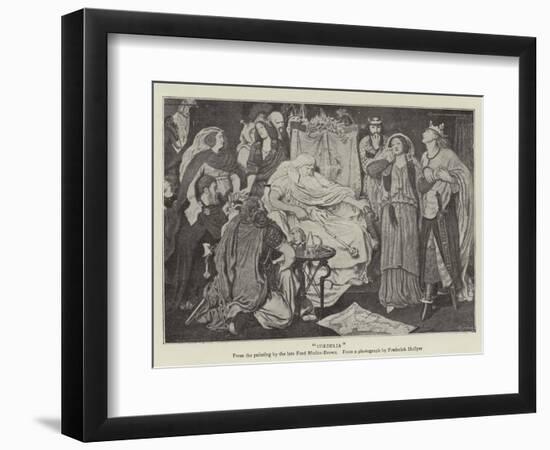 Cordelia-Ford Madox Brown-Framed Giclee Print