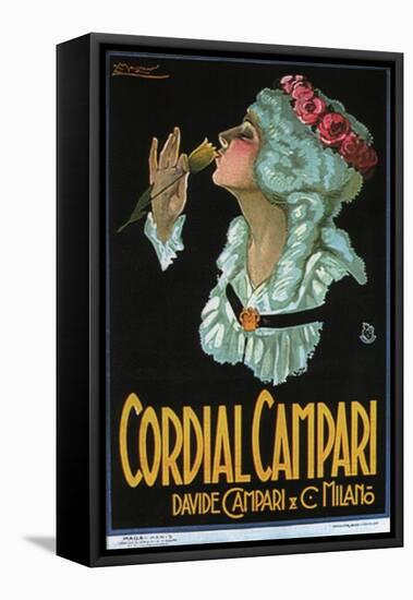 Cordial Campari-Achille Lucien Mauzan-Framed Stretched Canvas