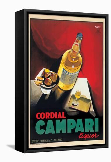 Cordial Campari-Marcello Nizzoli-Framed Stretched Canvas