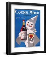 Cordial Medoc Blue Clown-null-Framed Premium Giclee Print