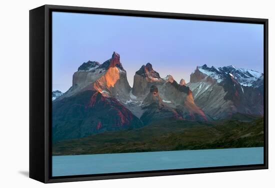 Cordillera Del Paine. Granite Monoliths. Torres Del Paine NP. Chile-Tom Norring-Framed Stretched Canvas