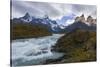 Cordillera Del Paine. Granite Monoliths. Torres Del Paine NP. Chile-Tom Norring-Stretched Canvas