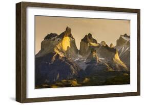 Cordillera Del Paine. Granite Monoliths. Torres Del Paine NP. Chile-Tom Norring-Framed Photographic Print