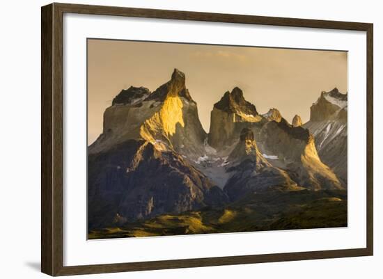 Cordillera Del Paine. Granite Monoliths. Torres Del Paine NP. Chile-Tom Norring-Framed Photographic Print