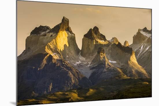 Cordillera Del Paine. Granite Monoliths. Torres Del Paine NP. Chile-Tom Norring-Mounted Photographic Print