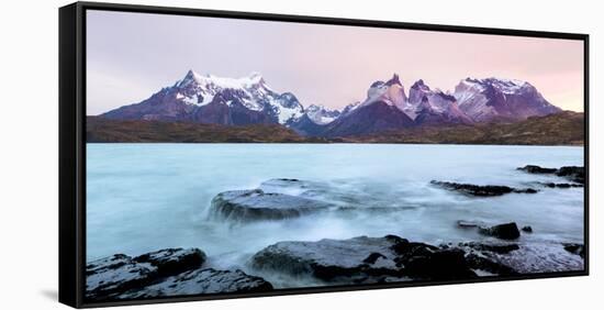 Cordillera Del Paine. Granite Monoliths. Torres Del Paine NP. Chile-Tom Norring-Framed Stretched Canvas