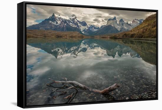 Cordillera Del Paine. Granite Monoliths. Torres Del Paine NP. Chile-Tom Norring-Framed Stretched Canvas
