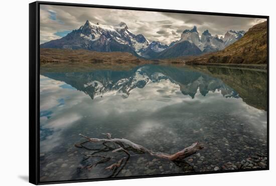 Cordillera Del Paine. Granite Monoliths. Torres Del Paine NP. Chile-Tom Norring-Framed Stretched Canvas