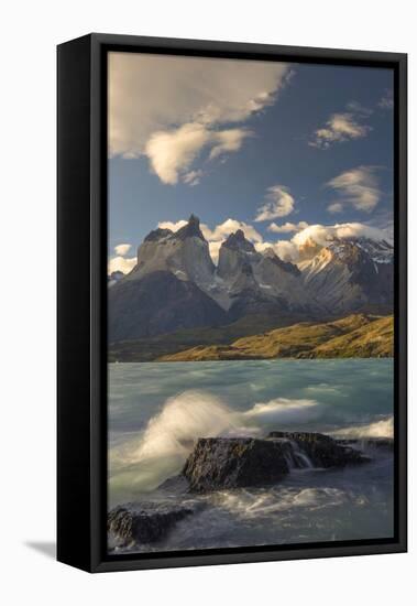 Cordillera Del Paine. Granite Monoliths. Torres Del Paine NP. Chile-Tom Norring-Framed Stretched Canvas