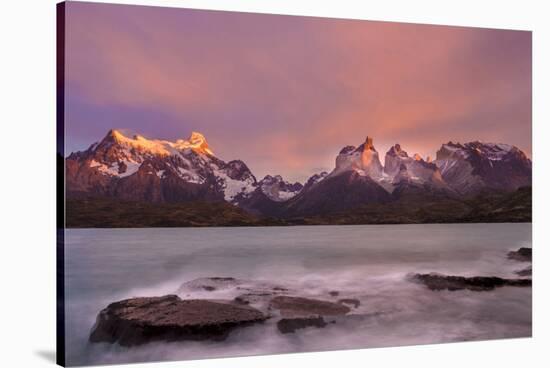 Cordillera Del Paine. Granite Monoliths. Torres Del Paine NP. Chile-Tom Norring-Stretched Canvas