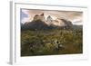 Cordillera Del Paine. Granite Monoliths. Torres Del Paine NP. Chile-Tom Norring-Framed Photographic Print