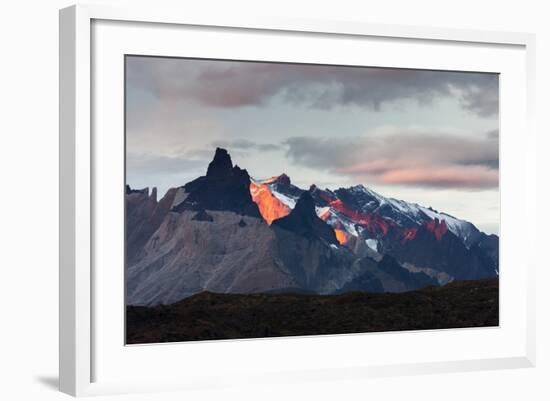 Cordillera Del Paine. Granite Monoliths. Torres Del Paine NP. Chile-Tom Norring-Framed Photographic Print