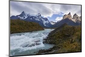 Cordillera Del Paine. Granite Monoliths. Torres Del Paine NP. Chile-Tom Norring-Mounted Photographic Print