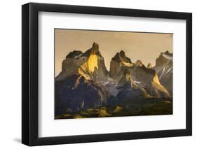 Cordillera Del Paine. Granite Monoliths. Torres Del Paine NP. Chile-Tom Norring-Framed Photographic Print