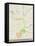 Cordoba, Argentina Map-null-Framed Stretched Canvas