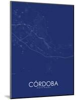 Cordoba, Mexico Blue Map-null-Mounted Poster