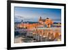 Cordoba, Spain View of the Roman Bridge and Mosque-Cathedral on the Guadalquivir River-Sean Pavone-Framed Photographic Print